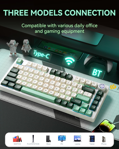 Teclado Mecánico Inalámbrico LEOBOG HI75C Pro, 75%, Aluminio CNC, Montaje Gasket, Tri-Modo, RGB, Interruptores Intercambiables en Caliente, Teclado para Juegos con Perilla - Product Image 4