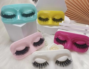 Cils en bande vegan 5D faits à la main, 20 mm, 25 mm, en fibres végétales, faux cils pour un look d'extension de cils - Product Image 3