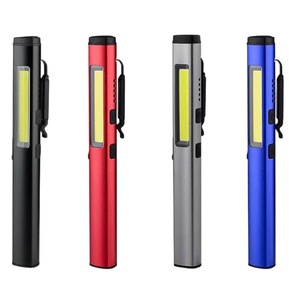 Portable 365NM LED UV Flashlight Pen Style Black Magnet Work Light Red Laser Lamp <strong>Rechargeable</strong> Detector <strong>Torch</strong> for Pet Care - Product Image 1