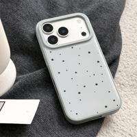 iPhone 17 Pro Max telefon kılıfı, sade reçine mavi yıldızlı tam koruma darbeye dayanıklı telefon kılıfı