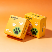 Boîte d'emballage personnalisée en gros pour jouets pour animaux de compagnie, étanche et portable, avec gaufrage, expédition rapide en 72h, boîte rigide biodégradable avec revêtement UV
