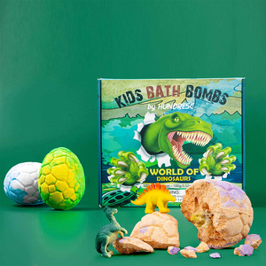Bombes <span class=keywords><strong>de</strong></span> <span class=keywords><strong>bain</strong></span> hydratantes pour enfants avec jouets surprise, ingrédients 100% naturels, forme d'œuf <span class=keywords><strong>de</strong></span> dinosaure, parfum floral naturel, boîte cadeau - Product Image 2