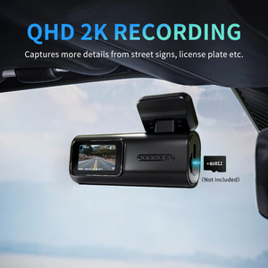 กล้องติดรถยนต์บันทึกภาพ 24 ชั่วโมง พร้อม G-Sensor, กล้องหน้า HD 2K สำหรับกระจกหน้ารถ พร้อมหน้าจอ LCD กล่องดำบันทึกภาพรถยนต์ - Product Image 4