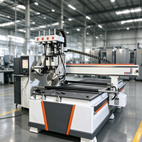 Machine de découpe CNC 1325 professionnelle pour la production de meubles, avec changement automatique d'outil, lame de scie et chargement automatique pour la gravure sur bois