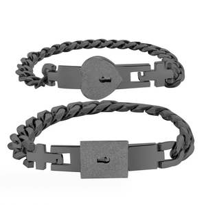 Stainless Steel <strong>Bracelet</strong> De Couple <strong>Long</strong> <strong>Distance</strong> <strong>Touch</strong> <strong>Bracelets</strong> for Couples Lovers - Product Image 3