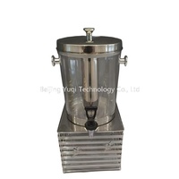 Distributeur de jus commercial 8L en acier inoxydable argenté avec 1 robinet pour buffet d'hôtel et café – Fraîcheur garantie, sans dégâts, nettoyage facile