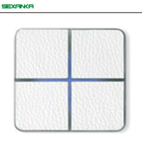 Système domotique intelligent KNX EIB Interrupteurs muraux intelligents tactiles cuir