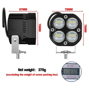 Faro Proyector de 3 Pulgadas con Lente, 12V, Barras de Luz LED Blancas y Amarillas, Luces Todoterreno 4x4 para Jeep Wrangler, Faro LED para Motocicleta - Product Image 3