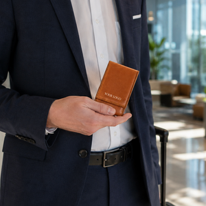 Carpeta Portafolio de 3 Anillas de Cuero PU Premium con Logotipo Personalizado y Estuche Protector, Fabricante OEM ODM - Product Image 5