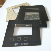 Autocollant de panneau de commande en PVC personnalisé Kuliwei, adhésif 3M, superposition de boutons d'équipement, membrane graphique pour équipement