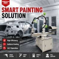 Sel Robot Lukis Kolaboratif Modular, Sistem Penyemprotan Cobot Portabel untuk Proses Pelapisan Industri