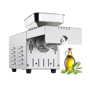 Prensador pequeño de mini tornillo para prensar semillas de girasol, palma de coco, máquina de prensado en frío de aceite de oliva