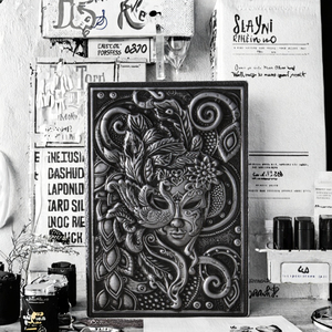 Mặt nạ thời trang A5 máy tính xách tay Tạp Chí Phong Cách Châu Âu mad16 PU bìa cứng 100 sheets đối với kinh doanh hoặc quà tặng sử dụng - Product Image 3