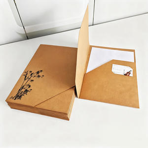 Porte-cartes en papier épais imprimé personnalisé pour carte-clé <span class=keywords><strong>d</strong></span>'hôtel Enveloppe de carte de visite professionnelle Welcome Guests Room Keycard Sleeve - Product Image 5