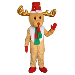 크리스마스 마스코트 인형 광고 성능 의상 산타 워킹 애니메이션 크리스마스 사슴 의상 샘플 커스터마이징