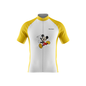 OEM ODM venta al por mayor niños <span class=keywords><strong>ciclismo</strong></span> Jersey transpirable patrón personalizado bicicleta camisa para chico - Product Image 4