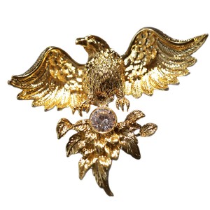 Broche Aigle Vintage Vietnamienne en Or Mat de Marque Haut de Gamme XILIANGFEIZI, Épingle de Costume pour Homme Style Europe et Amérique - Product Image 6