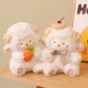 25cm Birthday Gift <strong>Little</strong> Lamb Doll Cute <strong>Little</strong> Sheep Figurine Custom PlushieToy Girl's Sleeping Pillow Cloth Doll Gift <strong>Goat</strong> - Product Image 2