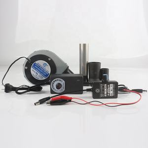 Hohe Luftmenge DC12v 2.0A 11028 BBQ Grill Turbo Gebläse mit Kanal einstellbare Geschwindigkeit Adapter Holzofen BL4447-04W-B49 Lüfter - Product Image 1