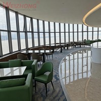 Platform Restoran Putar Kustom dengan Penggerak Pin-Gear, Meja Putar Senyap untuk Restoran Observasi Hotel Bertingkat Tinggi