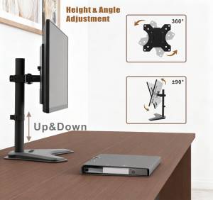 Manufacturer 15&quot;-32&quot; Metal Desktop Monitor Stand Dual Monitor <strong>Mounts</strong> <strong>Bracket</strong> - Product Image 5