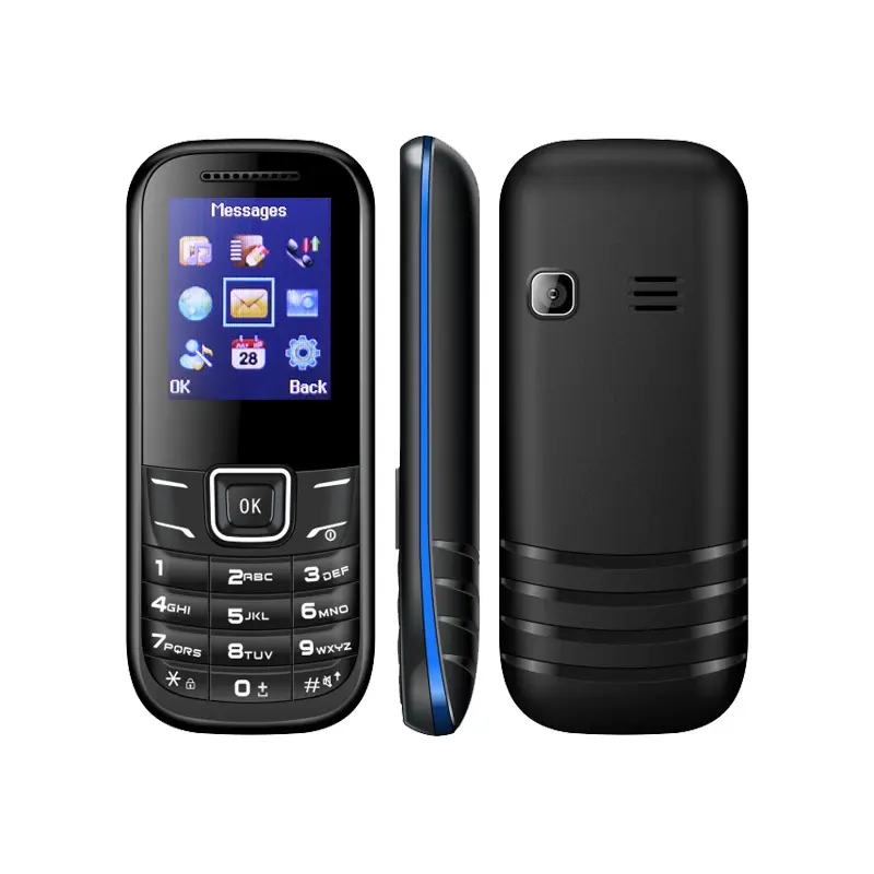 GSM 쿼드 밴드 1.77 인치 듀얼 SIM 카드 무선 FM 라디오 휴대 전화