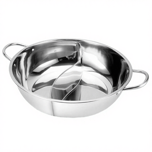 Olla Caliente de Acero Inoxidable 304 con Fondo Compuesto, Divisor para Mandarinas, Capacidad de 3-4L, Revestimiento Interior de Esmalte, 2 Asas para Gas - Product Image 3