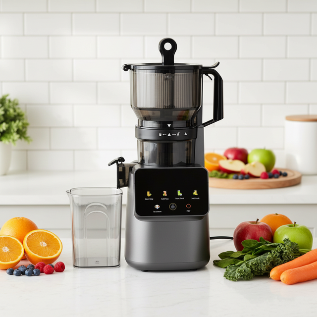 6.1inch Electric Slow Juicer for Fruit Vegetable Juicer Extractor Machine Slow Masticating Low Noisy 300W Household Wholesale