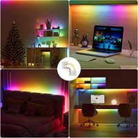 Conectores en Forma de L/de Esquina de 10 mm y 12 mm, Conexión de Extensión de Terminal sin Soldadura para Tiras de Luces LED COB RGB Inteligentes de 3 Pines