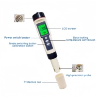 pH-mètre de haute qualité, pour l'agriculture, la chimie, le sol, l'EC, le ROHS, pH-mètre numérique, EC-mètre alimentaire, cosmétiques, acheter un TDS-mètre avec solution tampon