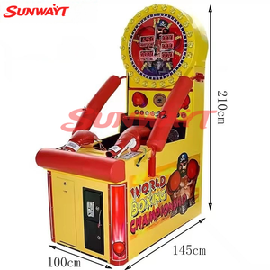 Máquina de Boxeo Arcade Operada con Monedas, Juego de Boxeo con Golpes y Patadas, Máquina de Boxeo Hercules para Entrenamiento de Fuerza - Product Image 4