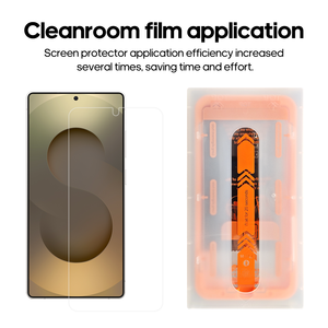 Protector de Pantalla de Alta Definición 2.5D Templado 9H Antipolvo con Segunda Capa Antihuellas para <span class=keywords><strong>Samsung</strong></span> S26/S25edge/S25u/S24+ - Product Image 3
