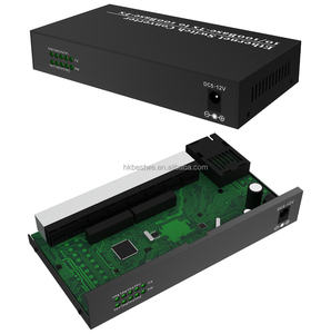 ตัวแปลงสัญญาณไฟเบอร์ออปติก OEM 100Mbps 25KM สำหรับกล้องวงจรปิด แบบ Single Mode Simplex SC 8RJ45 ความยาวคลื่น 1310nm/1550nm - Product Image 3