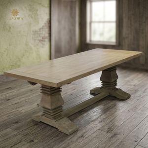 Mesa de Comedor Cuadrada de Madera Maciza Estilo Rústico Moderno, 5 Plazas, para Apartamentos y Hoteles, Requiere Ensamblaje - Product Image 6