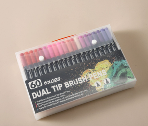 Juego de Marcadores de Arte de Doble Punta Sin Borrar, 100 Colores, Punta Fina de Pincel, para Niños y Adultos, Libro para Colorear, Diario, Caligrafía, Dibujo - Product Image 1