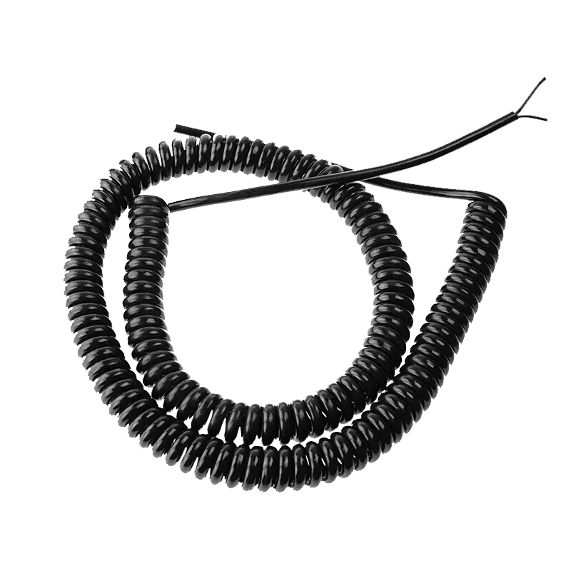 Dongguan Guangying OEM/ODM esnek 2 /3 /4 /5 / 6 / 7 çekirdek katı iletken kablo yalıtımlı spiral tel spiral sarmal kablo
