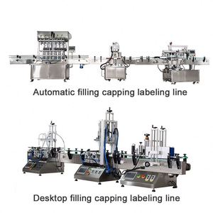 Tốc độ cao tự động nước ép trái cây điền dòng nước giải khát chai chất lỏng điền đóng nắp máy dán nhãn - Product Image 4
