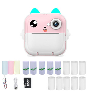 Cámara Instantánea para Niños <span class=keywords><strong>de</strong></span> 2.4 Pulgadas, Impresión Térmica sin Tinta, 1080P, con 16 Rollos <span class=keywords><strong>de</strong></span> Papel, Tarjeta SD <span class=keywords><strong>de</strong></span> 32GB, Impresora Recargable, Juguete para Niños Q5 - Product Image 2