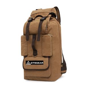 BPL63 110L Mochila de lona grande para acampar Viajes de larga distancia Caminata al aire libre y montañismo Equipaje extra grande - Product Image 3