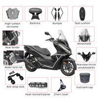 Barre de protection de moto en acier inoxydable argenté 3D, finition électro-polie, pare-chocs avant pour scooter PCX 160