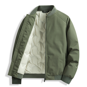 Veste de survêtement en tricot à fermeture éclair, style décontracté pour homme, hiver 2025, motif graphique, veste de course vintage - Product Image 3