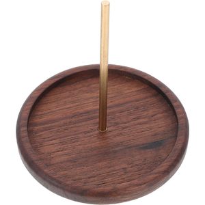 Support de bobine en bois, distributeur de fil, accessoire rond pour machine à coudre, support de rangement pour fil à broder - Product Image 5
