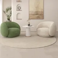 Fauteuil géant en velours pour une personne, style nordique, confortable, rembourré en éponge, pour chambre et salon
