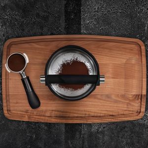 Caja de desechos de café de acero inoxidable de 1.8L con almohadilla antideslizante de silicona, diseño profundo para fácil eliminación de restos, boca oblicua a prueba de derrames - Product Image 4