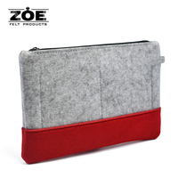 Petit sac de maquillage cosmétique en feutre avec logo personnalisé sac à fermeture éclair pour pochettes à crayons et sacs à crayons