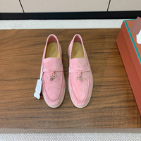 Mocassins italiens en daim véritable unisexe, chaussures plates légères décontractées pour hommes et femmes