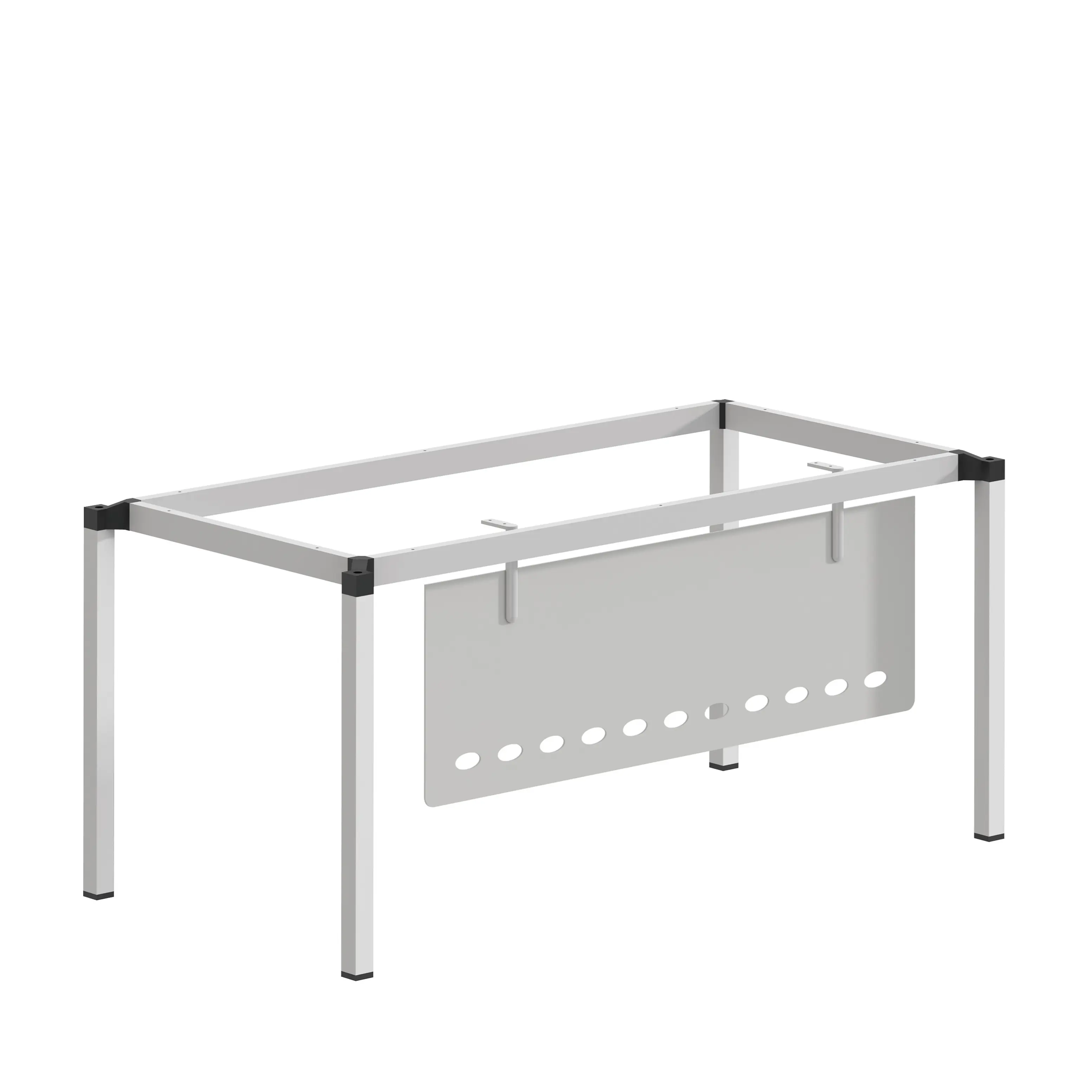 Modern style in a variety of colors available 40*40 tube desk conference table dining table with steel feet furniture legs