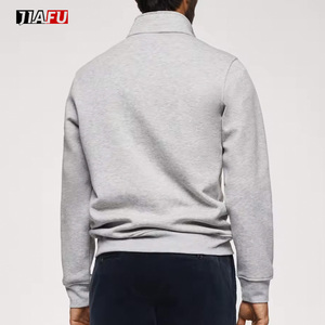 <span class=keywords><strong>Felpe</strong></span> da Uomo di Alta Qualità con Mezza Zip, Logo Personalizzato Ricamato, Stampa Grafica, Vestibilità Regolare, Casual, in Cotone - Product Image 3