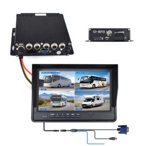 Moq נמוך 7 אינץ מסך מגע בזמן אמת וידאו מקליט <span class=keywords><strong>mdvr</strong></span> <span class=keywords><strong>4ch</strong></span> rearview בחזרה את המצלמה לרכב נייד מערכת dvr עבור אוטובוס משאית משאית משאית משאית