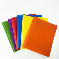 Carpeta Multicolor de PP A4 con Clips Tipo Tadpole, Estilo Americano, con Anillas en D, Ranuras para Tarjetas de Visita, Bolsa de Archivo de Doble Apertura